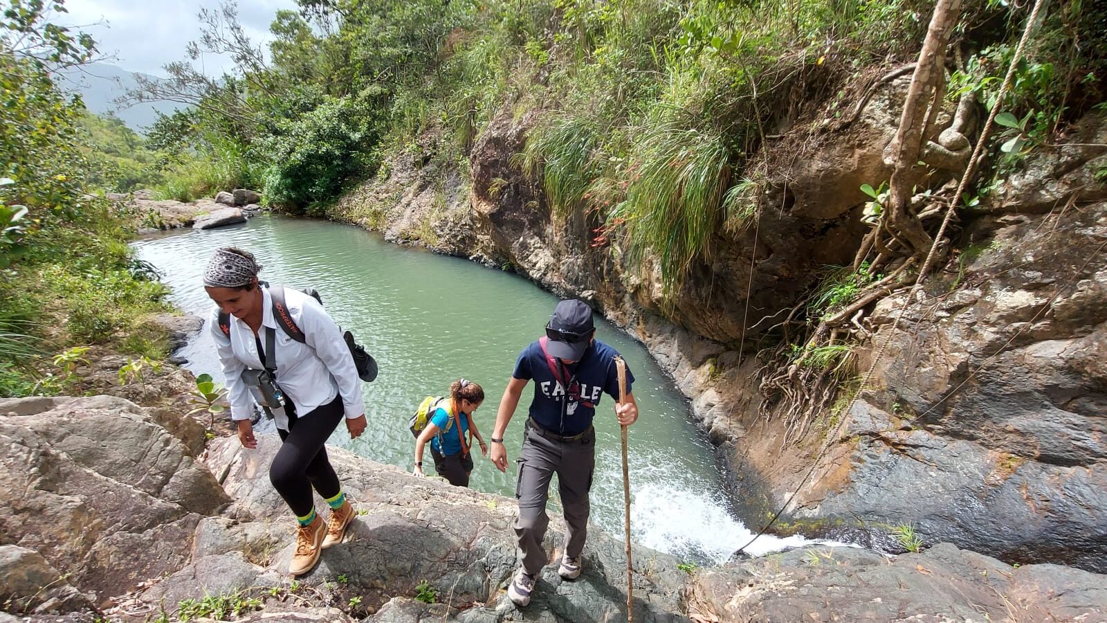 Swimming hole / waterfall