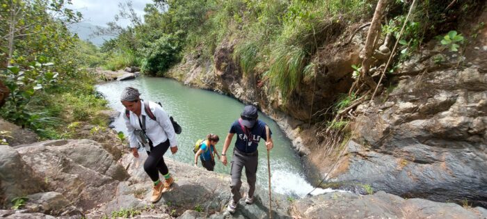 Swimming hole / waterfall